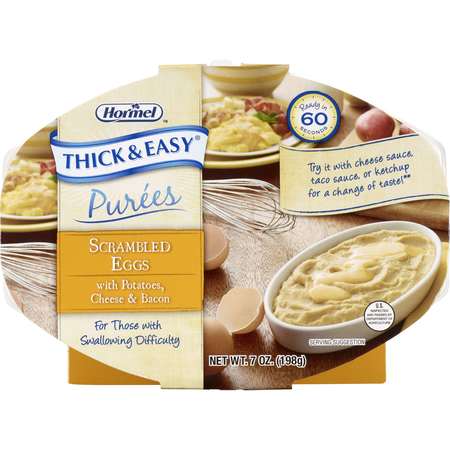 Thick & Easy Thick & Easy Puree Scrambled Eggs With Cheese & Bacon 7 oz., PK7 60740